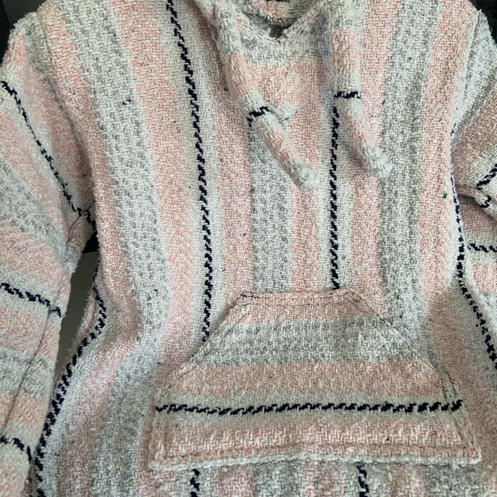 superrr comfy pink and grey boho hoodie :)